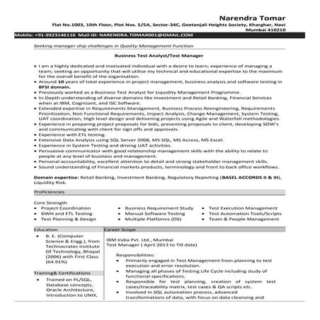 Narendra tomar (test manager)