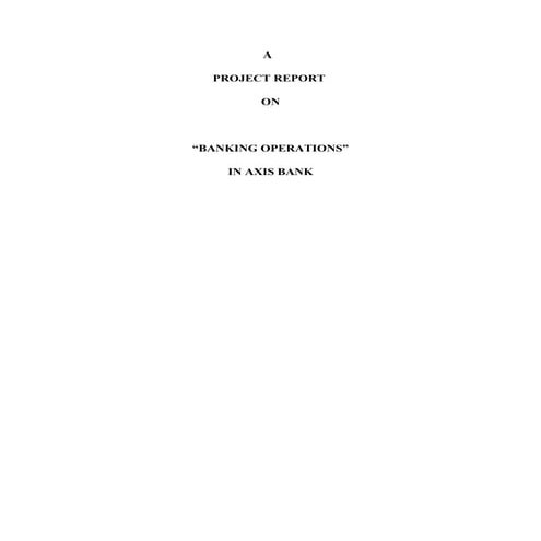 Naresh Axis Bank Project