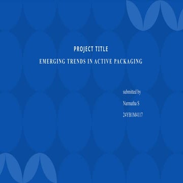 Active Packaging | PPTX