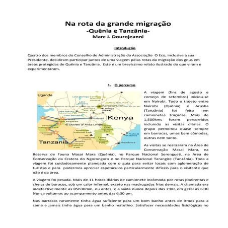 Na rota da grande migração (2013)