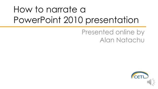 How To Narrate A PowerPoint 2010 PPT Phpapp01 Thumbnail 