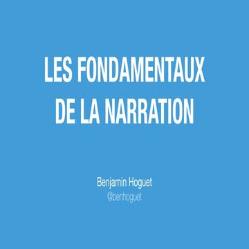 Les fondamentaux de la narration - Support pédagogique | PDF