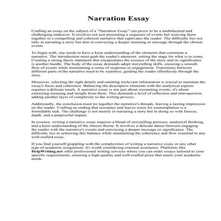 Narrative Essay Examples College.pdf