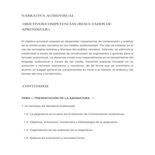 Narrativa en base tarin