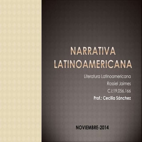 Narrativa latinoamerica