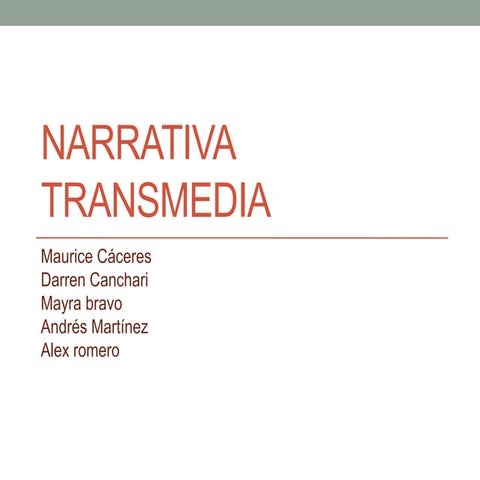 Narrativa transmedia | PDF