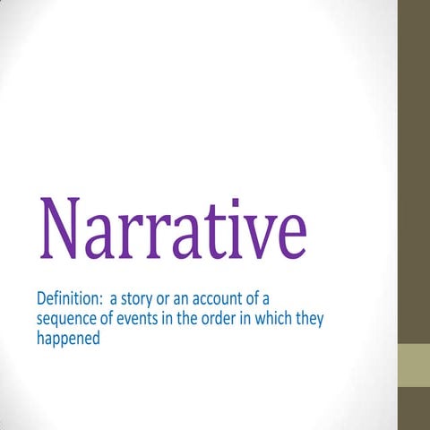 Narrative Theory | PPTX