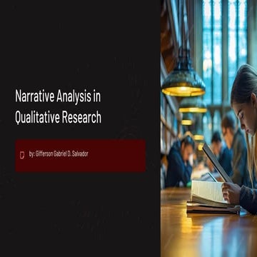 Comprehensive Guide to Narrative Analysis in Qualitative Research | PDF