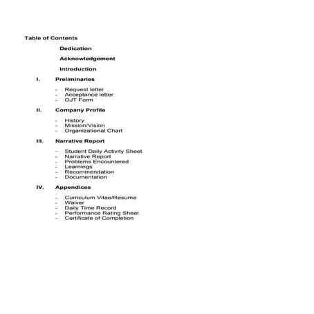 OJT narrative report | PDF