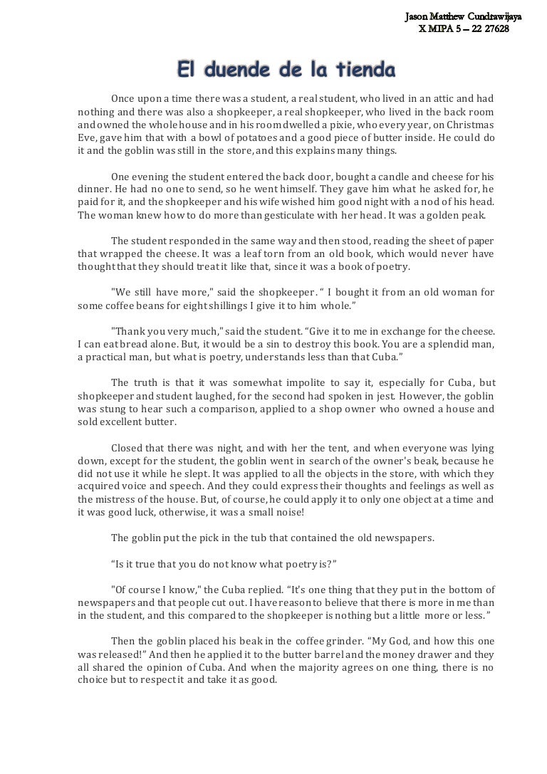 Analysis Of A Narrative Text