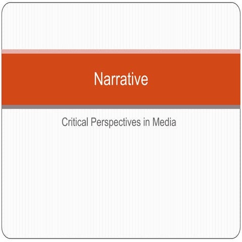 Narrative and music videos 2013