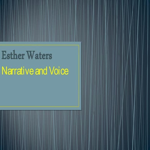 Narrative and Voice
