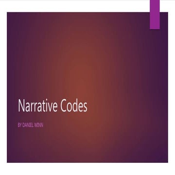 Narrative codes