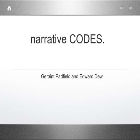 Narrative codes | PPT
