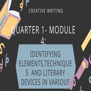 Narrative Creative Writing Skills English Presentation in Charcoal Colourful ...