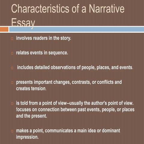 Narrative essay