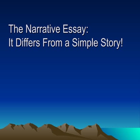 Narrative essay