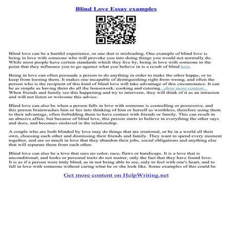 Narrative Essay About Love