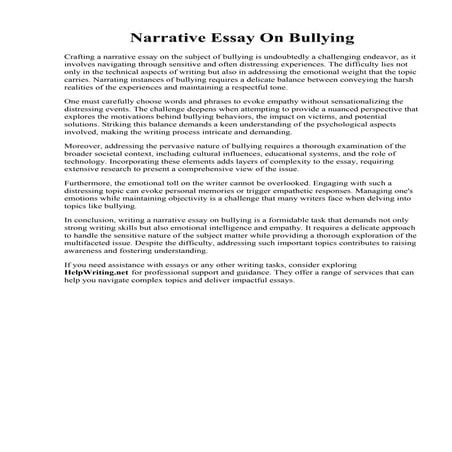Narrative Essay On Bullying.pdf