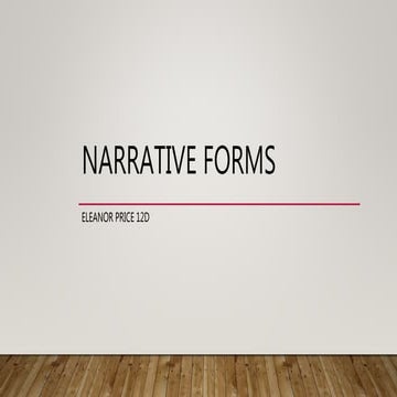 Narrative forms