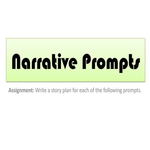 Narrative Prompts 2