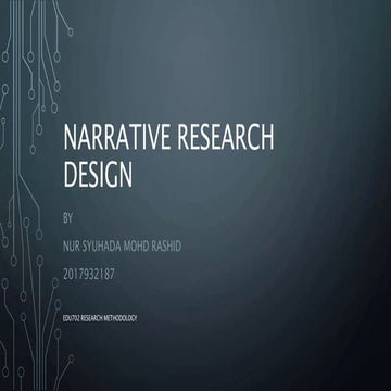 Narrative research design