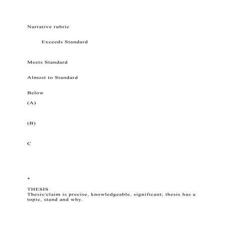 Narrative rubric        Exceeds StandardMeets Standard.docx