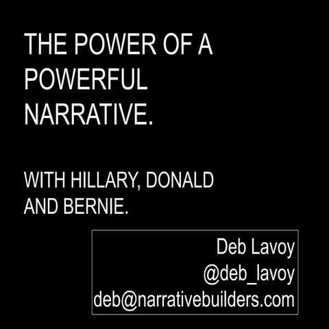 Narratives are powerful. mid atlantic marketing summit 2016