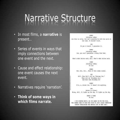 Narrative Structure (DAPS 6 and 7)