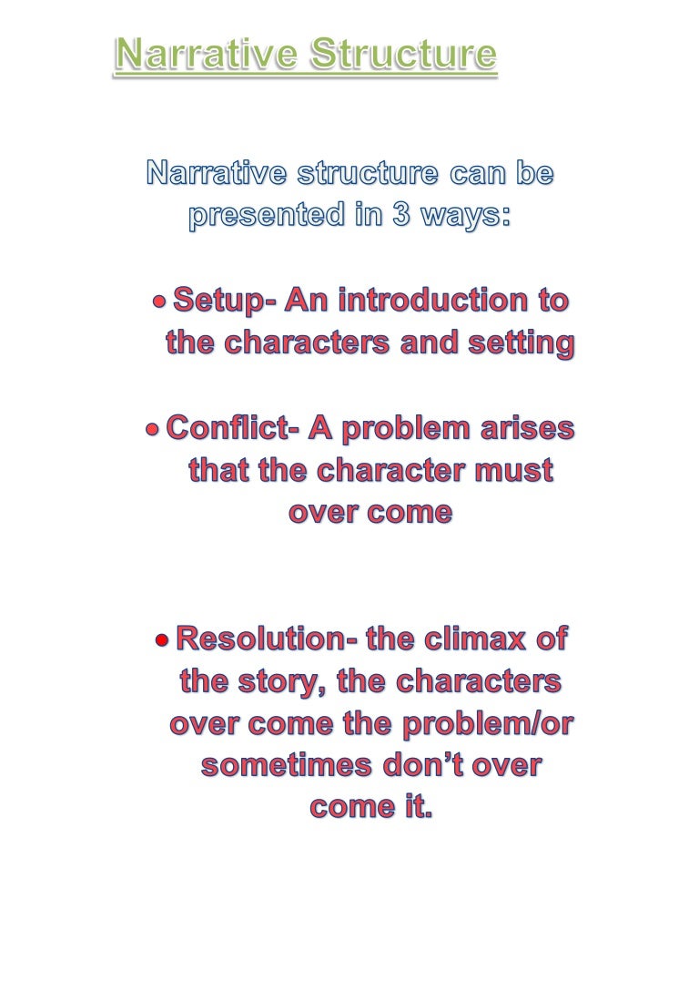 Narrative structure
