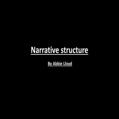 Narrative structure