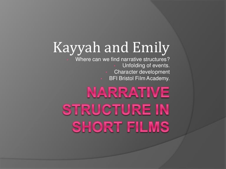 Narrative structure in short films