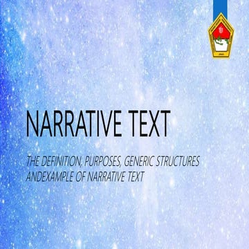 Narrative text  