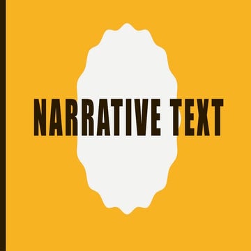 MATERI NARRATIVE TEXT KELAS 9 (KURMERDE)