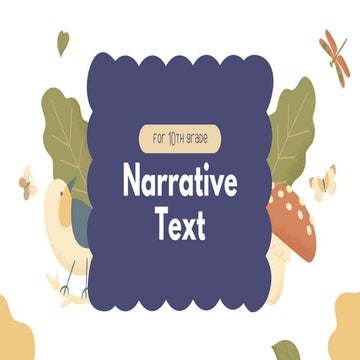 Comprehensive Guide to Narrative Texts for 10th Grade Students | PDF