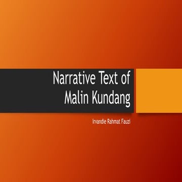 Narrative text of