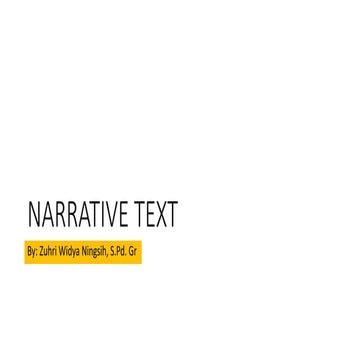 Narrative Text Powerpoint Presentation Jaya Pptx