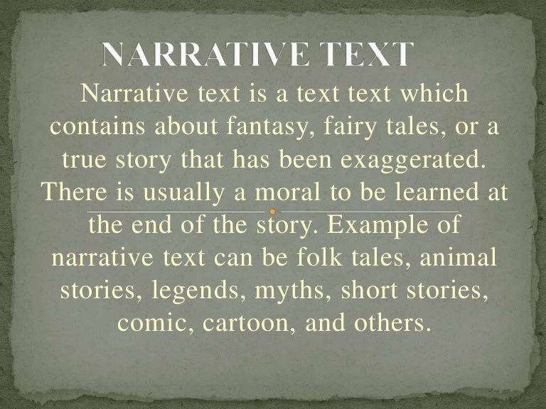 Narrative Text Narrative Text