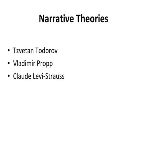 Narrative theories