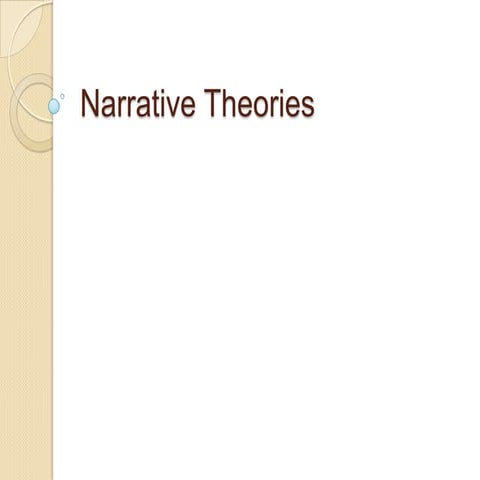 Narrative theories