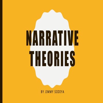Narrative Theories