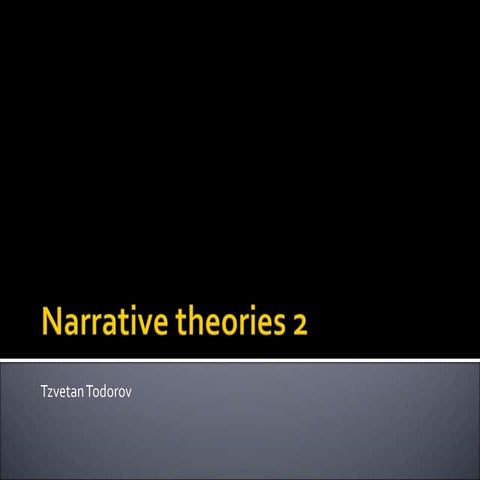 GCSE Narrative theories 2