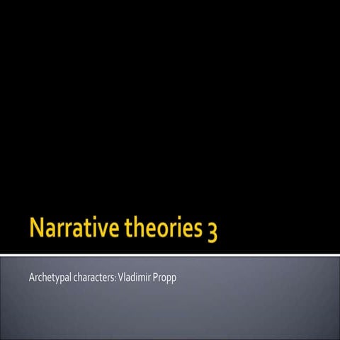 GCSE Narrative theories 3
