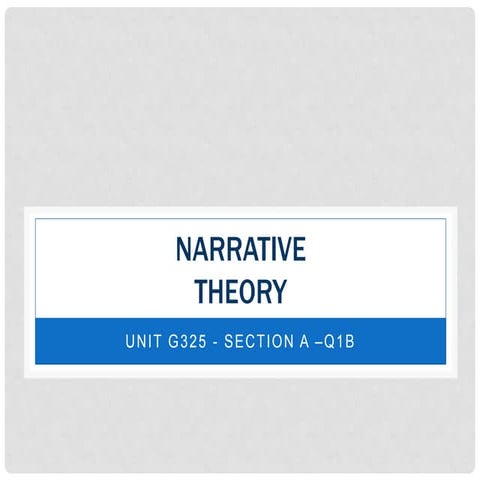 Narrative theorists