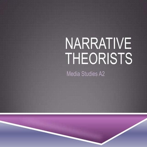 Narrative Theorists
