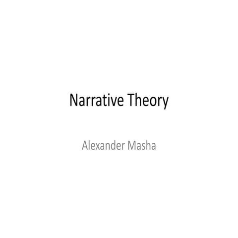 Narrative theory