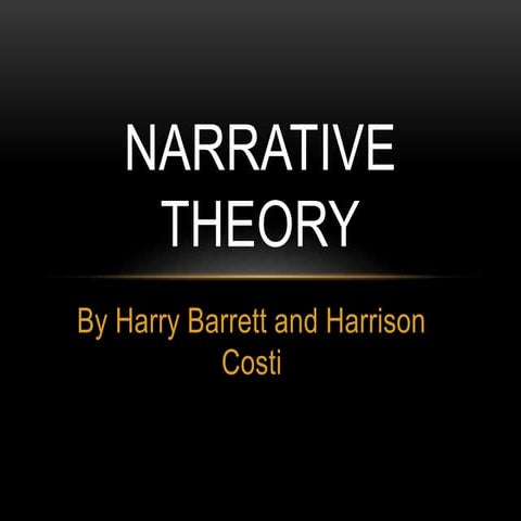 A2 Media Studies - Narrative Theory