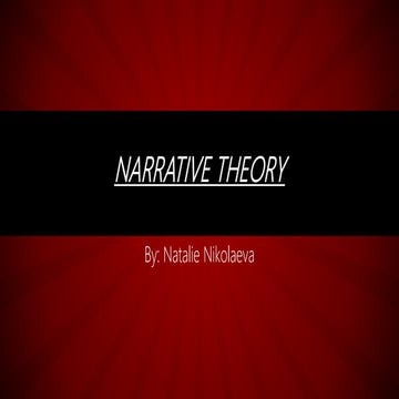 Narrative theory