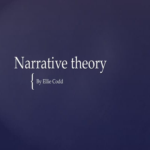 Narrative theory