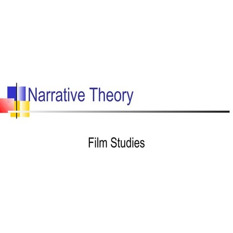 Narrative theory